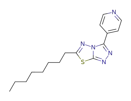 6-Octyl-3-pyridin-4-yl-[1,2,4]triazolo[3,4-b][1,3,4]thiadiazole
