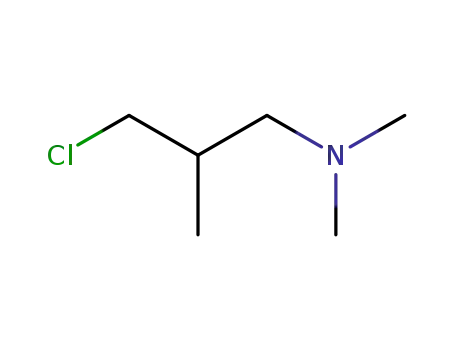 Molecular Structure of 23349-86-2 (3-chloro-2-methylpropyl(dimethyl)amine)