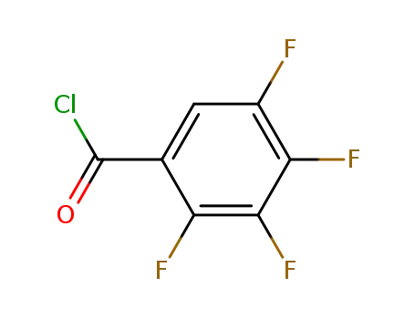 Molecular Structure of 94695-48-4 (2,3,4,5-Tetrafluorobenzoyl chloride)