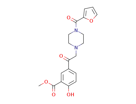 methyl 5-<2-<4-(2-furanylcarbonyl)-1-piperazinyl>acetyl>-2-hydroxybenzoate