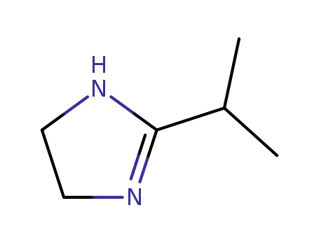 Molecular Structure of 40029-86-5 (1H-Imidazole, 4,5-dihydro-2-(1-methylethyl)-)