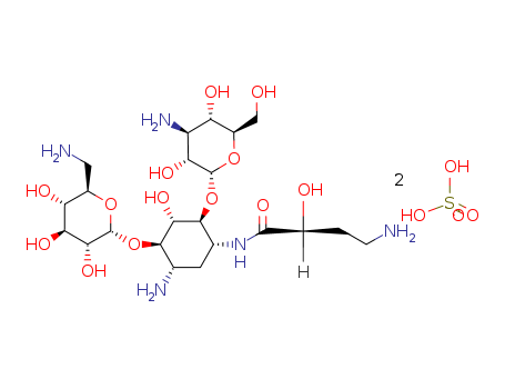 Amikacin disulfate salt