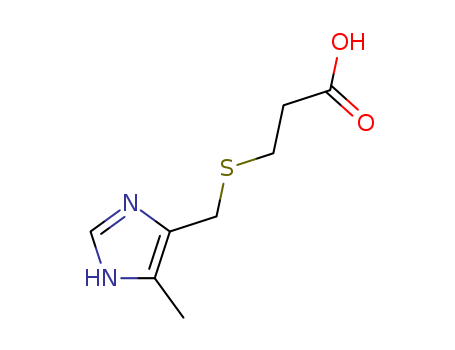 Propanoic acid, 3-[[(5-methyl-1H-imidazol-4-yl)methyl]thio]-