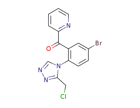 [5-bromo-2-(3-chloromethyl-[1,2,4]triazol-4-yl)-phenyl]-pyridin-2-yl-methanone