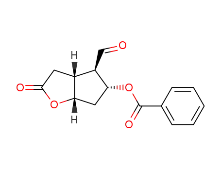 Molecular Structure of 39746-01-5 ((-)-Corey aldehyde benzoate)