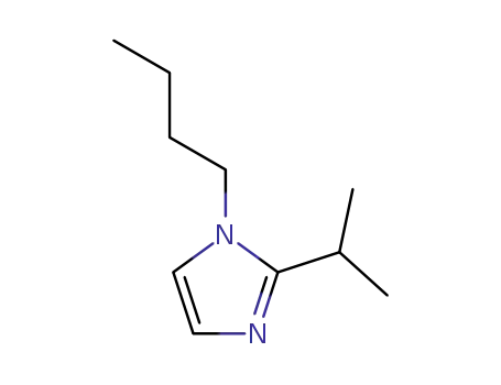 Molecular Structure of 46029-32-7 (1H-Imidazole, 1-butyl-2-(1-methylethyl)-)