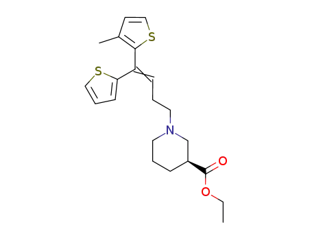 ethyl (S)-1-<4-(3-methyl-2-thienyl)-4-(2-thienyl)-3-butenyl>-3-piperidinecarboxylate