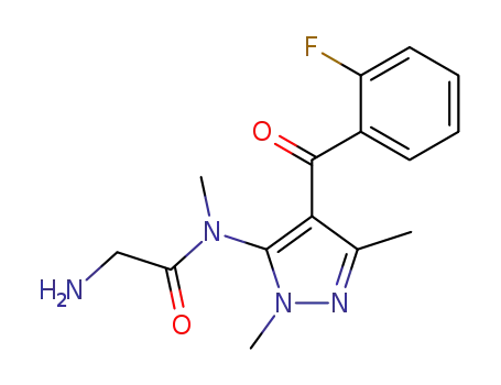 5-(N-methylaminoacetamido)-1,3-dimethyl-4-o-fluorobenzoylpyrazole