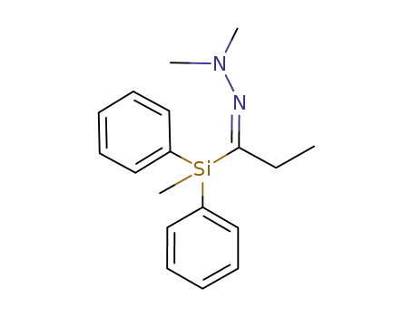 (1-Oxopropyl)methyldiphenylsilane dimethylhydrazone