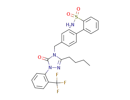 5-n-butyl-2,4-dihydro-4-<(2'-sulfamoylbiphenyl-4-yl)methyl>-2-<2-(trifluoromethyl)phenyl>-3H-1,2,4-triazol-3-one
