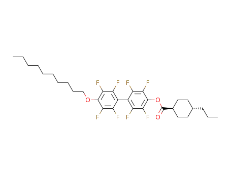 4-Propyl-cyclohexanecarboxylic acid 4'-decyloxy-2,3,5,6,2',3',5',6'-octafluoro-biphenyl-4-yl ester
