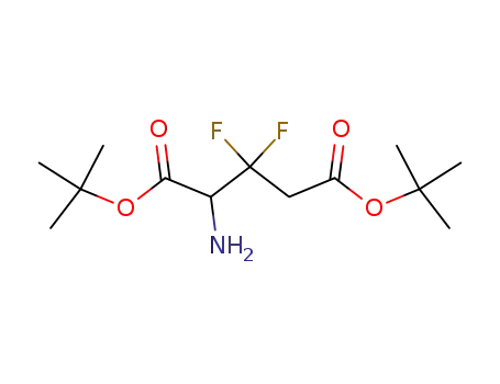 Molecular Structure of 139112-62-2 (DL-Glutamic acid, 3,3-difluoro-, bis(1,1-dimethylethyl) ester)