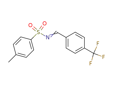 Molecular Structure of 198012-02-1 (Benzenesulfonamide, 4-methyl-N-[[4-(trifluoromethyl)phenyl]methylene]-)