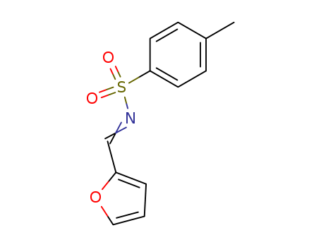 Molecular Structure of 13707-47-6 (Benzenesulfonamide, N-(2-furanylmethylene)-4-methyl-)