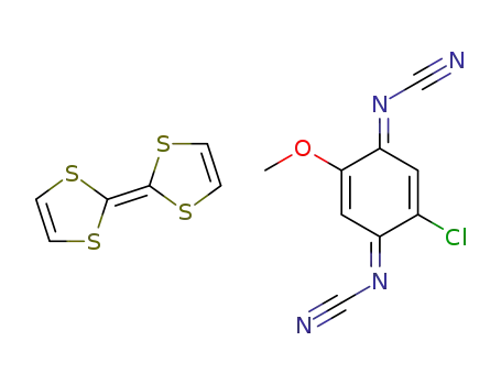 2-chloro-N,N'-dicyano-5-methoxy-1,4-benzoquinonediimine/tetrathiafulvalene