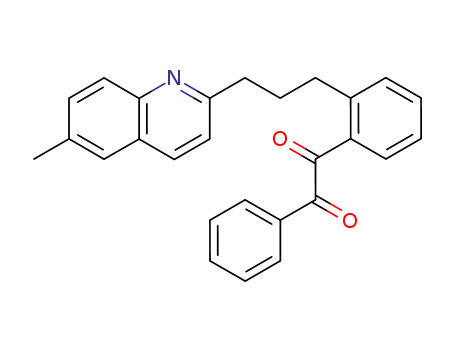 Molecular Structure of 229177-89-3 (Ethanedione, [2-[3-(6-methyl-2-quinolinyl)propyl]phenyl]phenyl-)