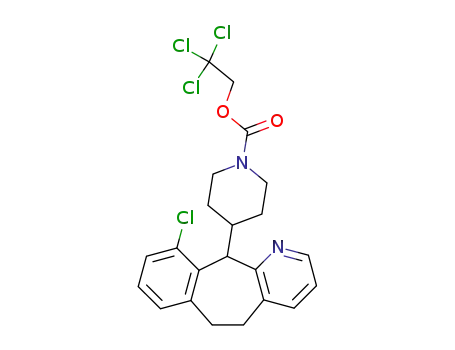 4-(10-chloro-6,11-dihydro-5H-benzo[5,6]cyclohepta[1,2-b]pyridin-11-yl)-piperidine-1-carboxylic acid 2,2,2-trichloro-ethyl ester