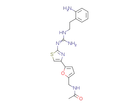 4-<5-(acetamidomethyl)furan-2-yl>-2-<<(2-aminophenyl)ethyl>guanidino>thiazole