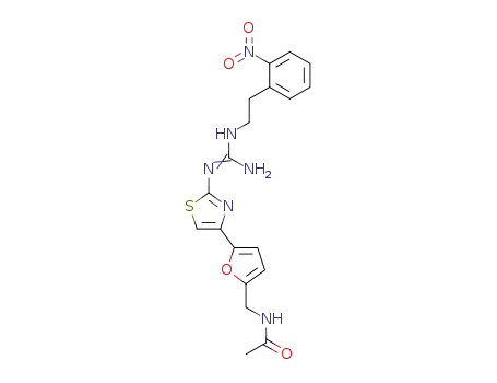 4-<5-(acetamidomethyl)furan-2-yl>-2-<<(2-nitrophenyl)ethyl>guanidino>thiazole