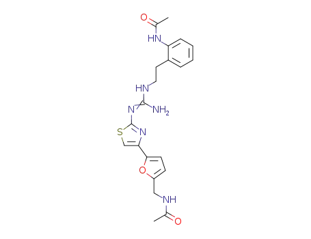 4-<5-(acetamidomethyl)furan-2-yl>-2-<<(2-acetamidophenyl)ethyl>guanidino>thiazole