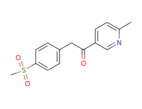 Molecular Structure of 221615-75-4 (2-(4-MESYLPHENYL)-1-(6-METHYLPYRIDIN-3-YL)- ETHAN-1-ONE)