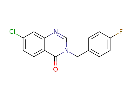 7-chloro-3-(4-fluorophenylmethyl)quinazolin-4(3H)-one