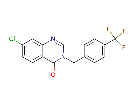 7-chloro-3-(4-trifluoromethyl-benzyl)-3H-quinazolin-4-one