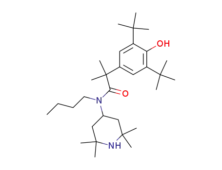 N-butyl-2-(3,5-di-tert-butyl-4-hydroxy-phenyl)-N-(2,2,6,6-tetramethyl-piperidin-4-yl)-isobutyramide