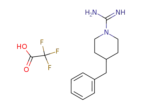4-benzyl-piperidine-1-carboxamidine; compound with trifluoro-acetic acid