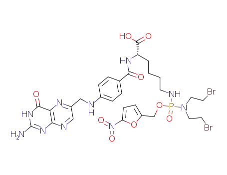 (5-nitro-2-furyl)methyl Nε-(pteroyllysyl)-N,N-bis(2-bromoethyl)phosphorodiamidate