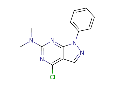 (4-chloro-1-phenyl-1H-pyrazolo[3,4-d]pyrimidin-6-yl)-dimethyl-amine