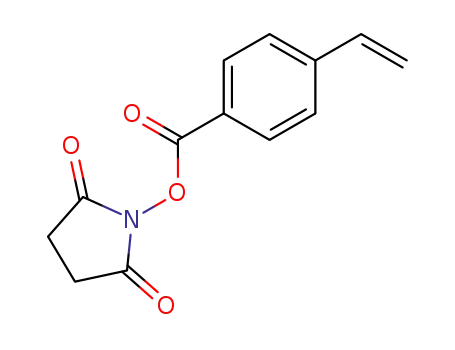 Molecular Structure of 97856-35-4 (2,5-Pyrrolidinedione, 1-[(4-ethenylbenzoyl)oxy]-)