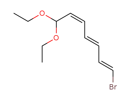(1E,3E,5Z)-1-bromo-7,7-diethoxyhepta-1,3,5-triene