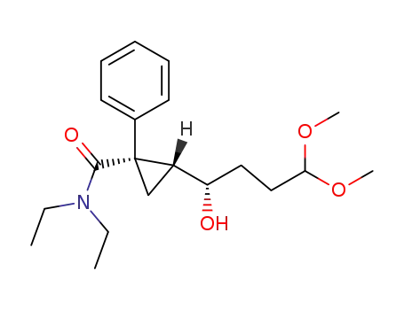 (1S,2R)-1-phenyl-2-[(S)-1-hydroxy-4,4-dimethoxybutyl]-N,N-diethylcyclopropanecarboxamide