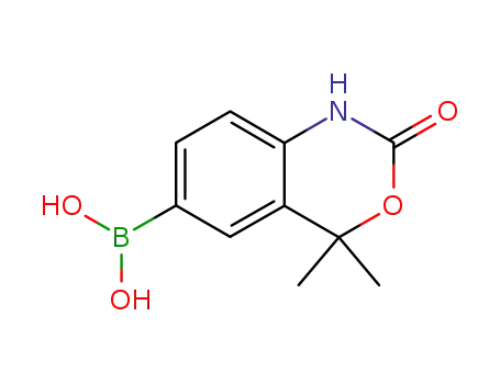 Molecular Structure of 304853-90-5 (Boronic acid, (1,4-dihydro-4,4-dimethyl-2-oxo-2H-3,1-benzoxazin-6-yl)- (9CI))