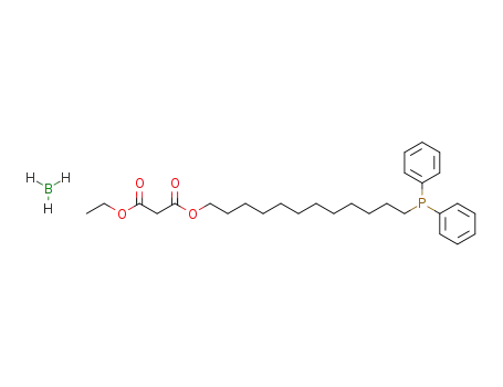 malonic acid 12-diphenylphosphanyl-dodecyl ester ethyl ester; compound with borane