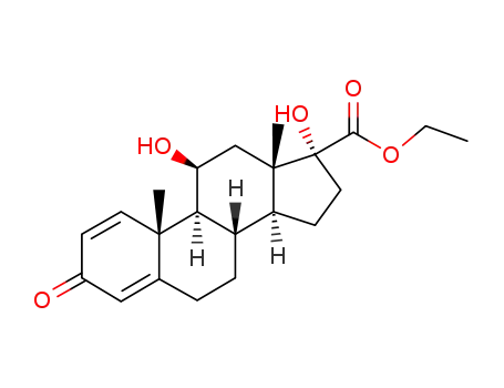 ethyl 11β,17α-dihydroxyandrosta-1,4-dien-3-one-17β-carboxylate
