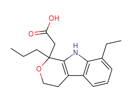 (8-ethyl-1-propyl-1,3,4,9-tetrahydro-pyrano[3,4-b]indol-1-yl)-acetic acid