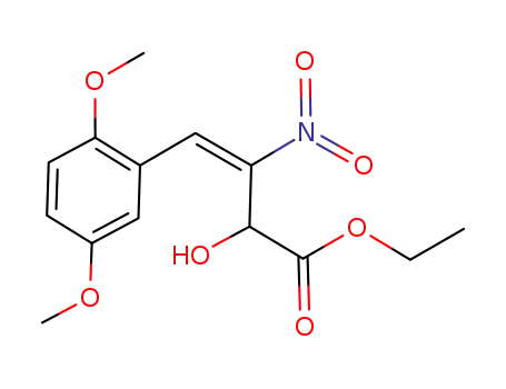 (E)-ethyl 2-hydroxy-4-(2,5-dimethoxyphenyl)-3-nitrobut-3-enoate