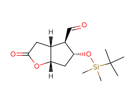 Molecular Structure of 64091-14-1 (TBS-COREY LACTONE ALDEHYDE)