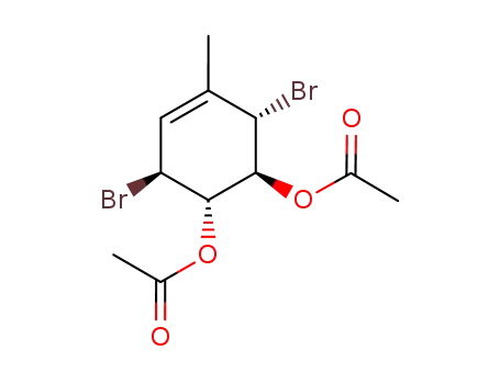 (1S,2S,5S,6S)-6-(acetyloxy)-2,5-dibromo-3-methyl-3-cyclohexenyl acetate