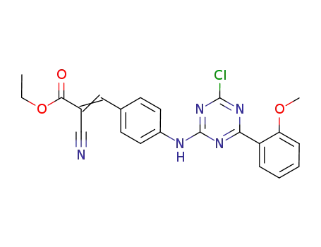ethyl 3-{4-[4-chloro-6-(methoxyphenyl)[1,3,5]triazin-2-ylamino]phenyl}-2-cyanoacrylate