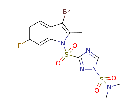 3-[(3-Bromo-6-Fluoro-2-Methyl-1H-Indol-1-Yl)Sulfonyl]-N,N-Dimethyl-1H-1,2,4-Triazole-1-Sulfonamide