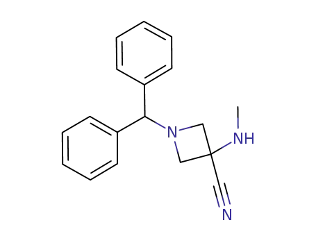 1-Benzhydryl-3-methylaminoazetidine-3-carbonitrile