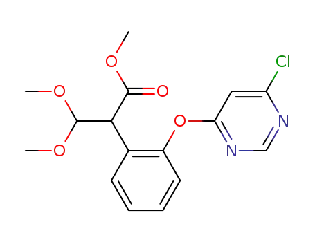 2-[2-(6-chloropyrimidin-4-yloxy)phenyl]-3,3-dimethoxypropionic acid methyl ester