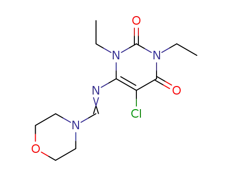 4-[N-(5-chloro-1,3-diethyl-2,6-dioxo-1,2,3,6-tetrahydro-pyrimidin-4-yl)-formimidoyl]-morpholine