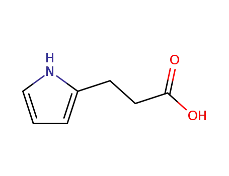Molecular Structure of 408309-29-5 (3-(1h-pyrrol-2-yl)Propanoic Acid)