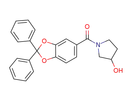 (2,2-diphenyl-benzo[1,3]dioxole-5-yl)-(3-hydroxy-pyrrolidin-1-yl)-methanone
