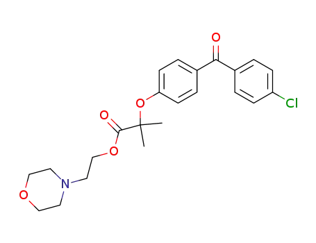 2-[4-(4-chlorobenzoyl)phenoxy]-2-methylpropionic acid 2-(morpholin-4-yl)ethyl ester