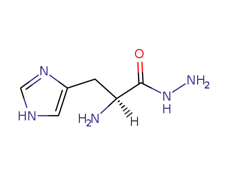 Molecular Structure of 46119-06-6 ((2S)-2-amino-3-(1H-imidazol-5-yl)propanehydrazide (non-preferred name))